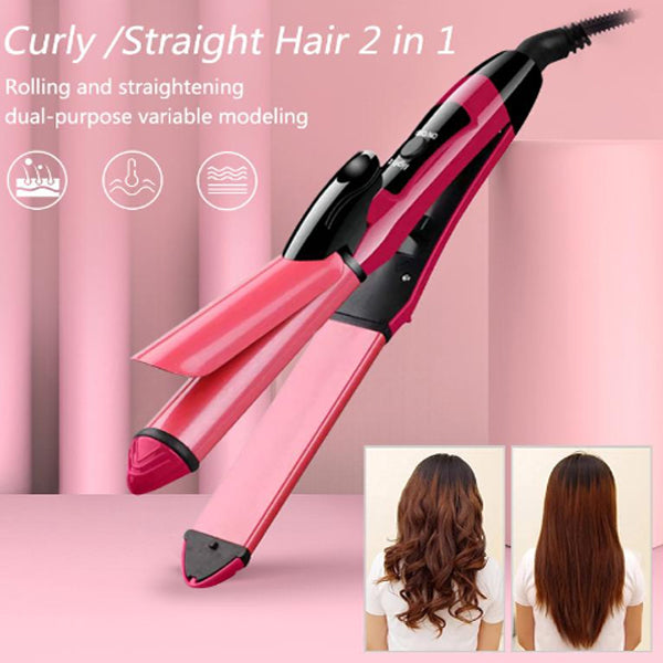 Combo Of Hair Dryer Plus 2 In 1 Hair Straightener & Curler