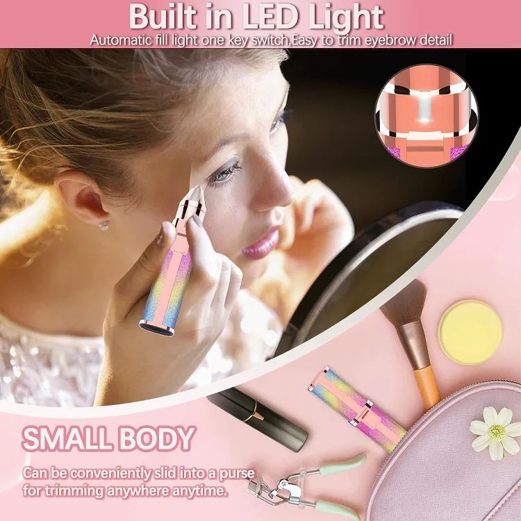 2in1 Electric Eyebrow Trimmer and Shaver Rechargeable Hair Remover