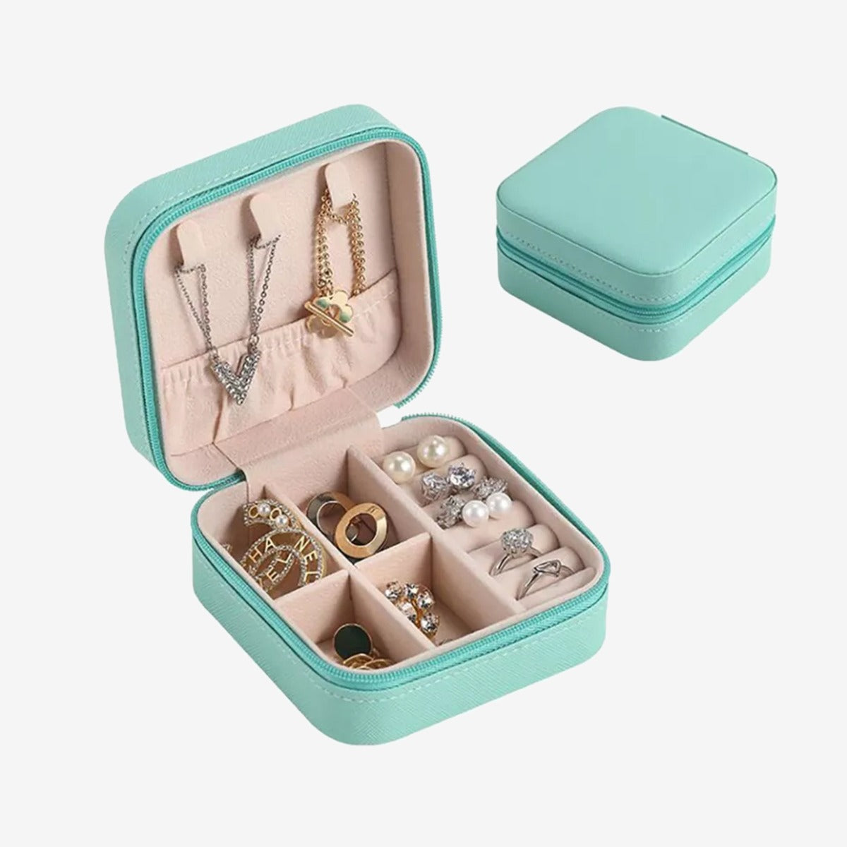 Jewellery Box Organizer Box for Travelling Leather Box Hair Accessories