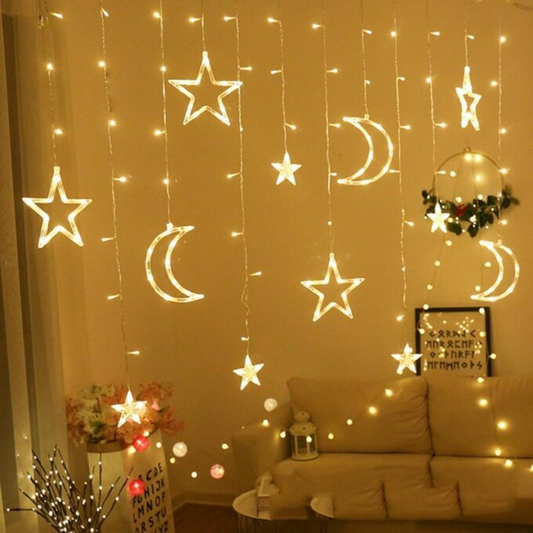 ( Moons And Stars ) Led Curtain Light