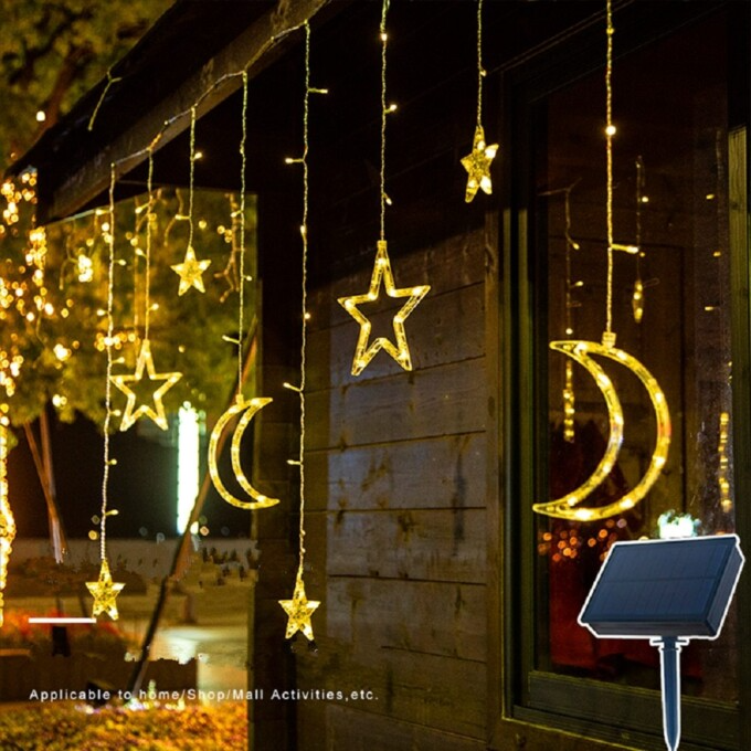 ( Moons And Stars ) Led Curtain Light