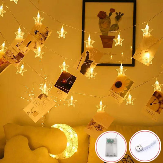 Star Clip LED String Lights