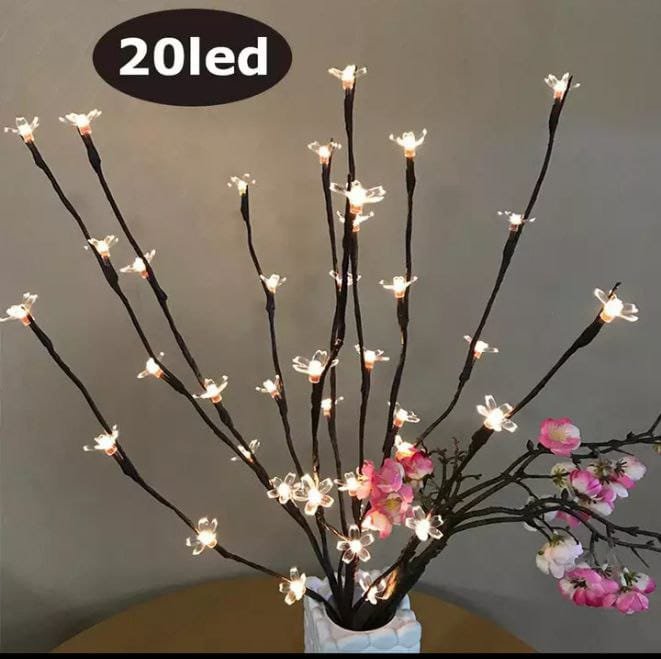 20 LED Battery Power Simulation Orchid Branch Light Home Decoration