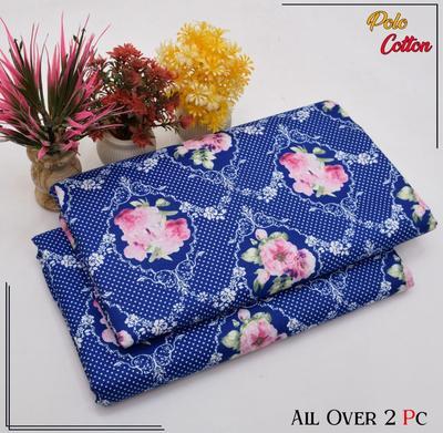 2 Pcs Women's Unstitched Printed Suit