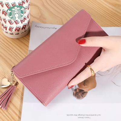 Girl's PU Leather Plain Clutch