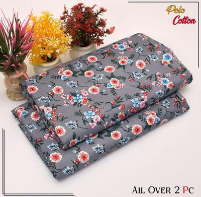 2 Pcs Women's Unstitched Printed Suit