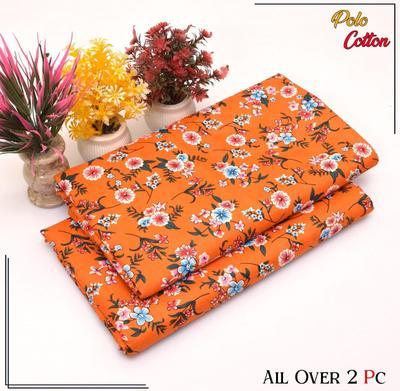 2 Pcs Women's Unstitched Printed Suit