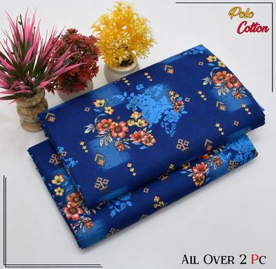 2 Pcs Women's Unstitched Printed Suit