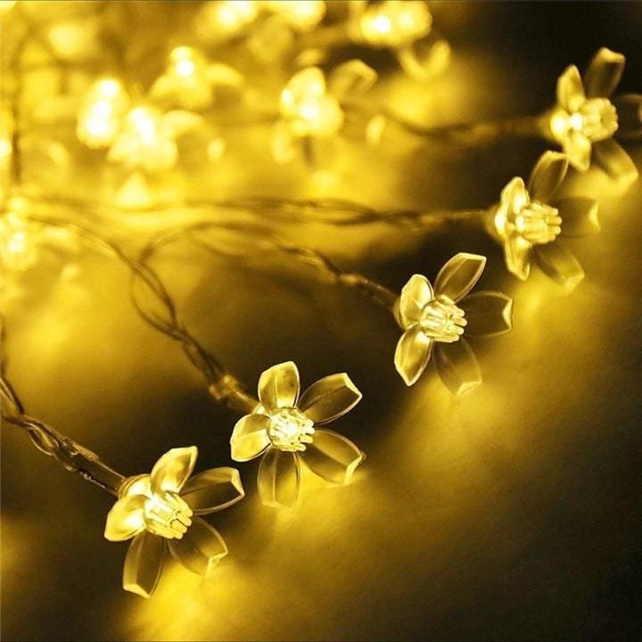 20 Cherry Sakura Blossom Flower String Lights