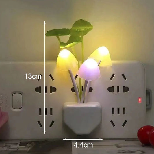 Mushroom Wall Light-control Sensor Night Light Induction Dream Fung Mushroom Lamp Home Bedroom Decoration